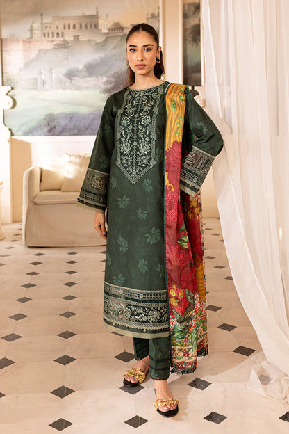 Farasha | Seraya Lawn 24 | JADE - Designer Dress with Intricate embroidery and embellishments. Shop elegent wedding dress at Maria Faisal.