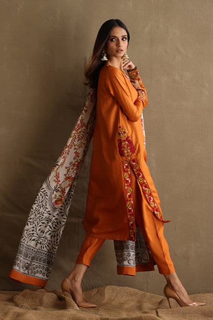 Mina Hasan | Signature Pret | Aafrah - Luxury Dress - available at Maria Faisal in UK and USA.