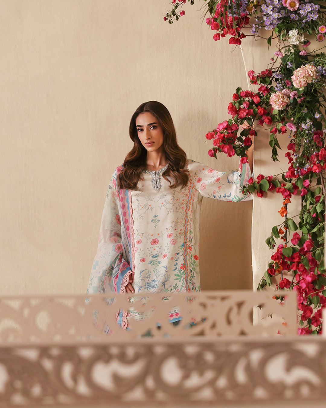 Faiza Saqlain | Serina Luxe | Edra - Formal Dress - available at Maria Faisal in UK and USA.