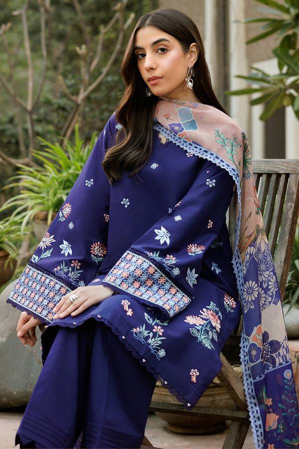 Farasha | Summer Weaves Embroidered Lawn | Indigo Glow by Maria Faisal - Registered Vendor of : Farasha - type : Ladies Clothes - 100% original wedding dresses