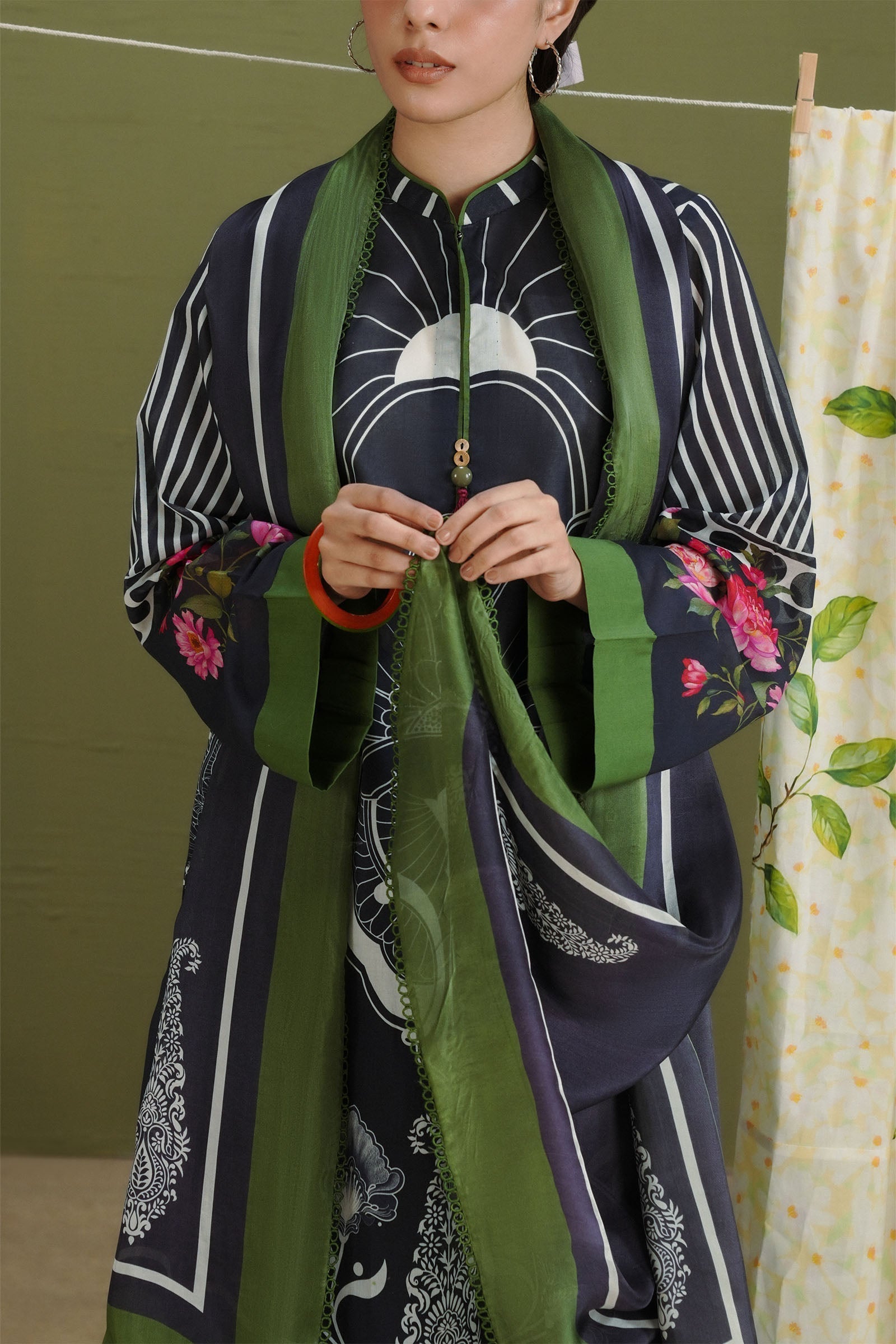 Zara Shahjahan | Coco Prints 26 | Raya-10B - Casual Dress - available at Maria Faisal in UK and USA.