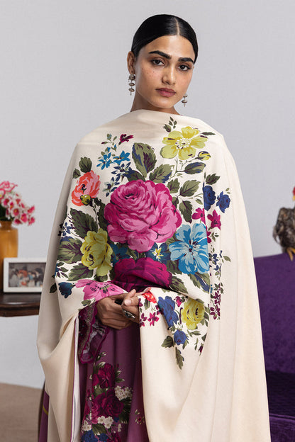 Zara ShahJahan | Coco Prints Winter 26 | Katya-9A - Luxury Dress - available at Maria Faisal in UK and USA.