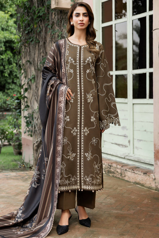 Farasha | Eminence Khaddar 25 | Stonepetal - Casual Dress - available at Maria Faisal in UK and USA.