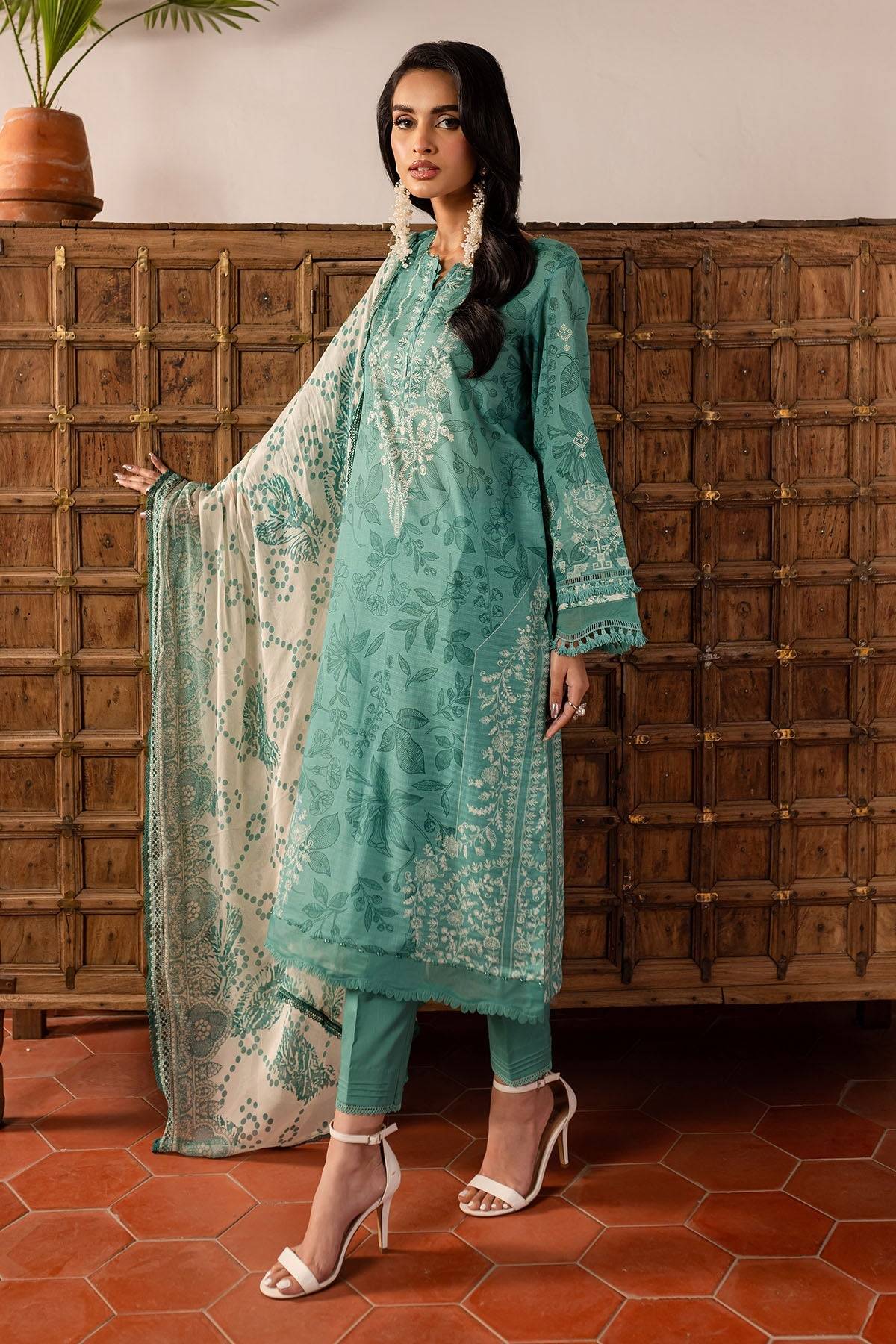 Nureh | Printed lawn 25 | SP-139 by Maria Faisal - Registered Vendor of : Nureh - type : Ladies Clothes - 100% original wedding dresses