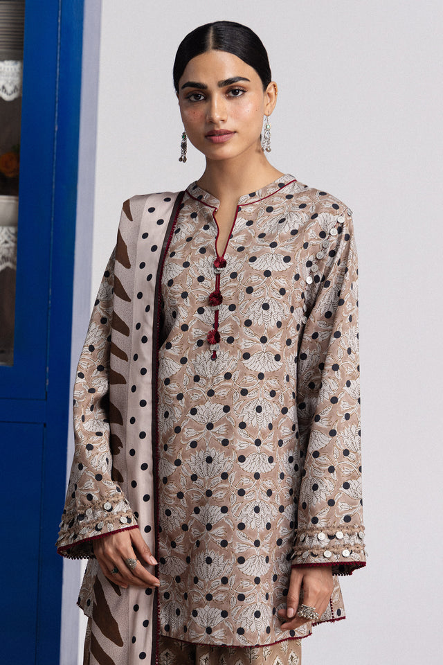 Zara ShahJahan | Coco Prints Winter 26 | Elowen-7B - Luxury Dress - available at Maria Faisal in UK and USA.