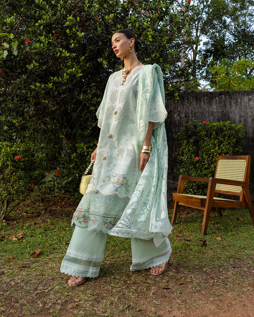 Esmel | Mon Tresor Luxe Lawn 26 | Fait Avec Amour - Luxury Dress - available at Maria Faisal in UK and USA.