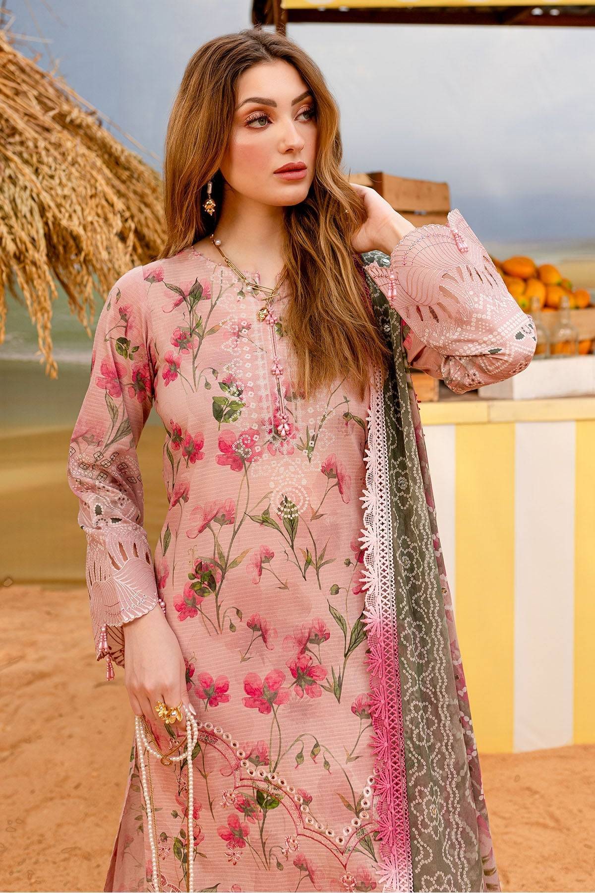 Nureh | Gardenia Lawn 25 | NSG-178 by Maria Faisal - Registered Vendor of : Nureh - type : Ladies Clothes - 100% original wedding dresses