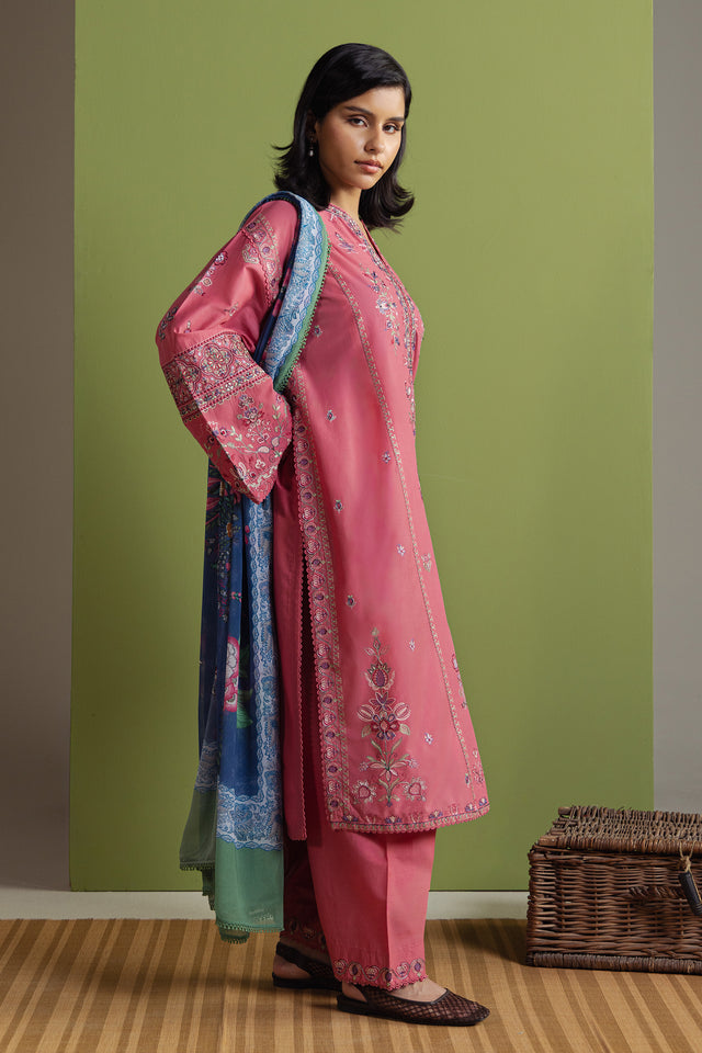 Zara Shahjahan | Coco Prints 26 | Reinaaz - Casual Dress - available at Maria Faisal in UK and USA.