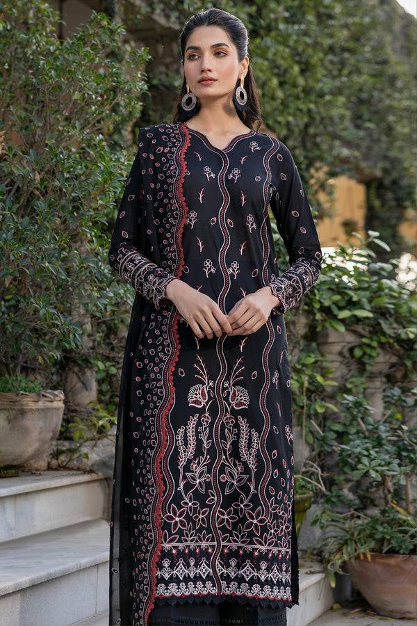 Farasha | Summer Weaves Embroidered Lawn | Black Rose by Maria Faisal - Registered Vendor of : Farasha - type : Ladies Clothes - 100% original wedding dresses