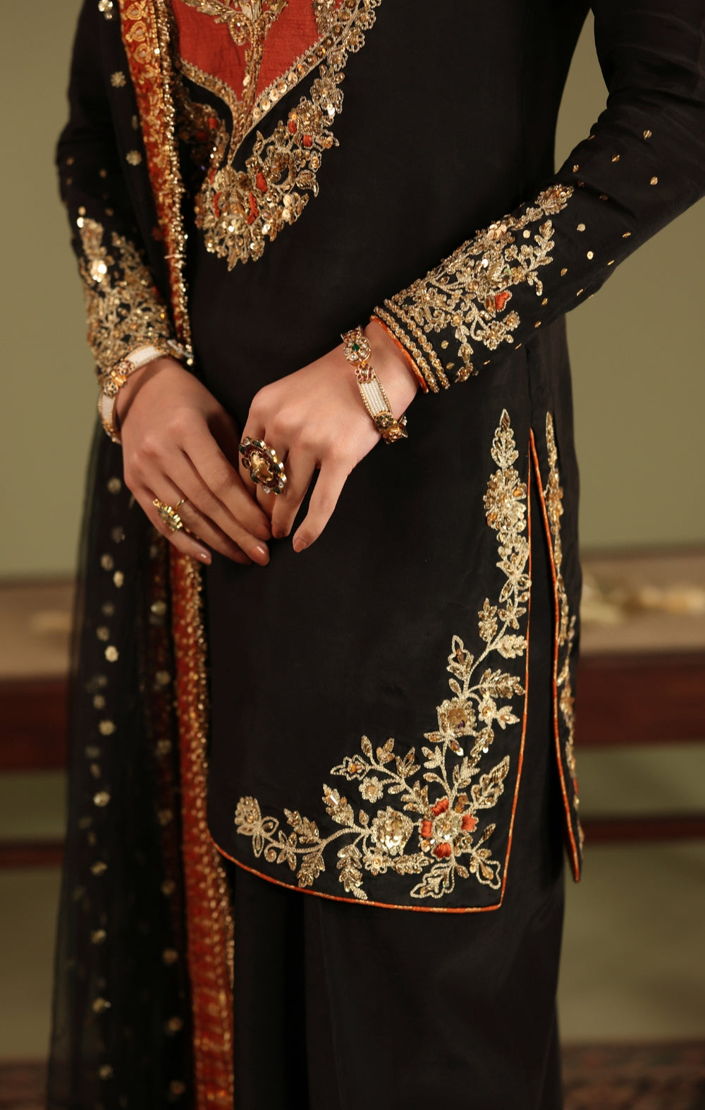 Maya | Jahanara Festive Edit 26 | ZARQASH - Formal Dress - available at Maria Faisal in UK and USA.