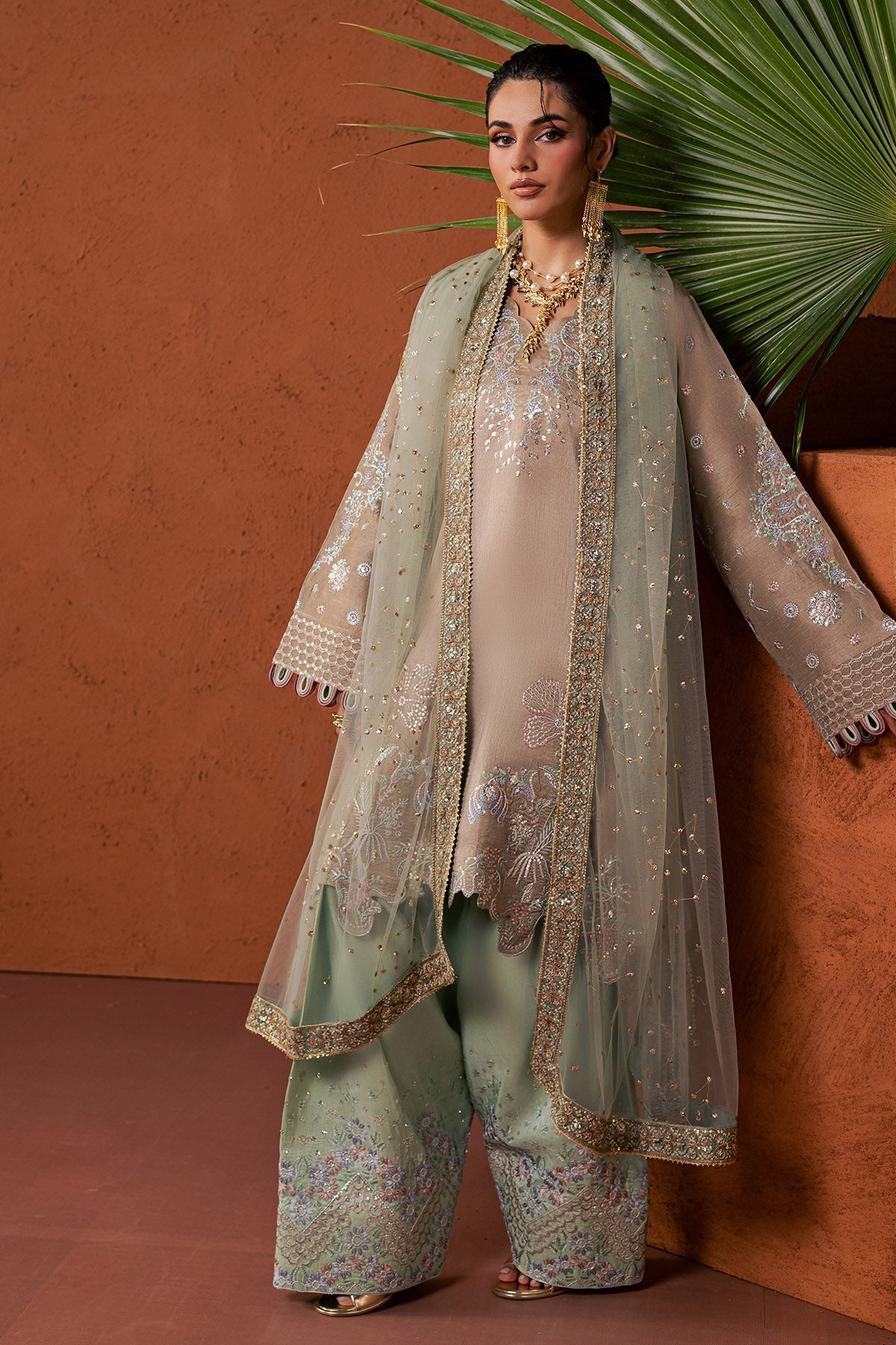 Nureh | Fancy Formal 26 | NP-826 - Formal Dress - available at Maria Faisal in UK and USA.