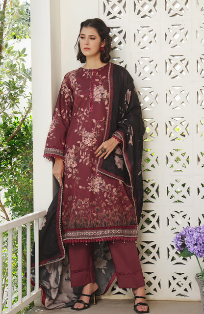 Alzohaib | Digital Printed Cambric | Colors Digital Cambric 3 Piece-CDC-25-05 - Ladies Clothes - Maria Faisal