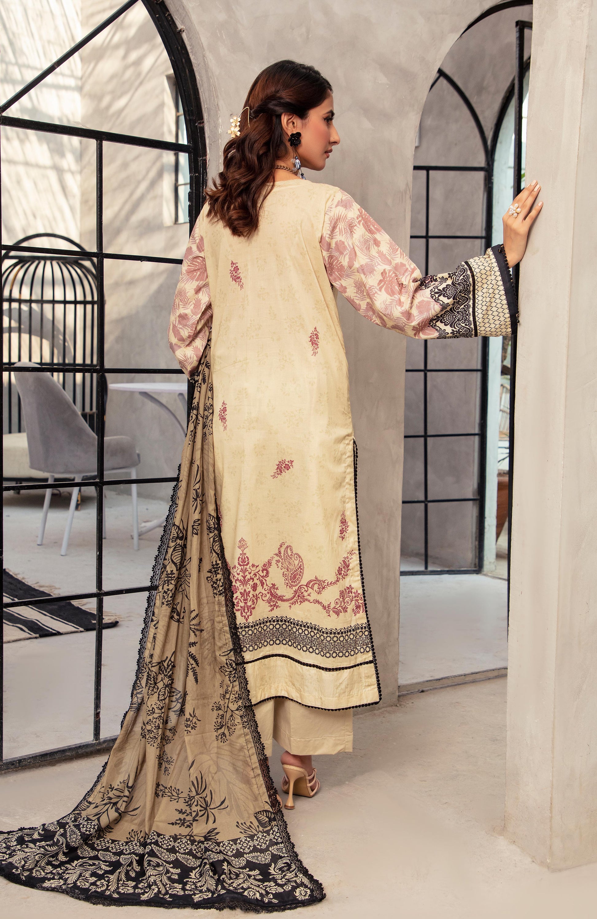 Alzohaib | Digital Printed Cambric | Colors Digital Cambric 3 Piece-CDC-2-25-05 - Ladies Clothes - Maria Faisal