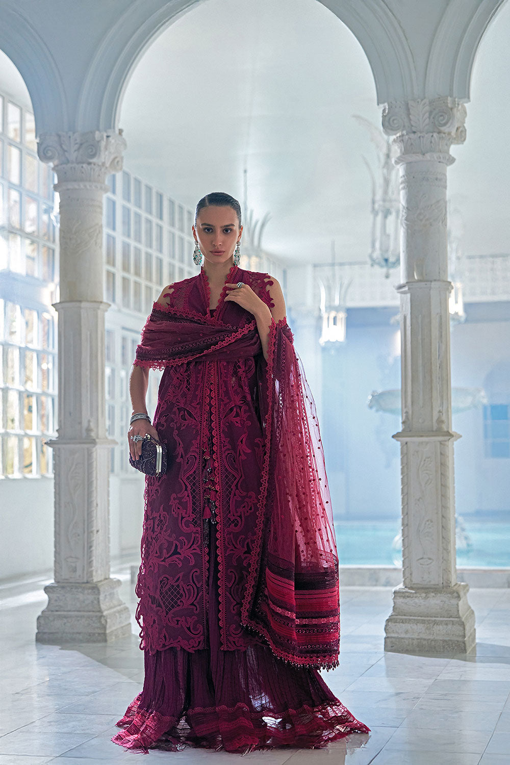 Sobia Nazir | Luxury Lawn Eid 26 | 5A - Luxury Dress - available at Maria Faisal in UK and USA.