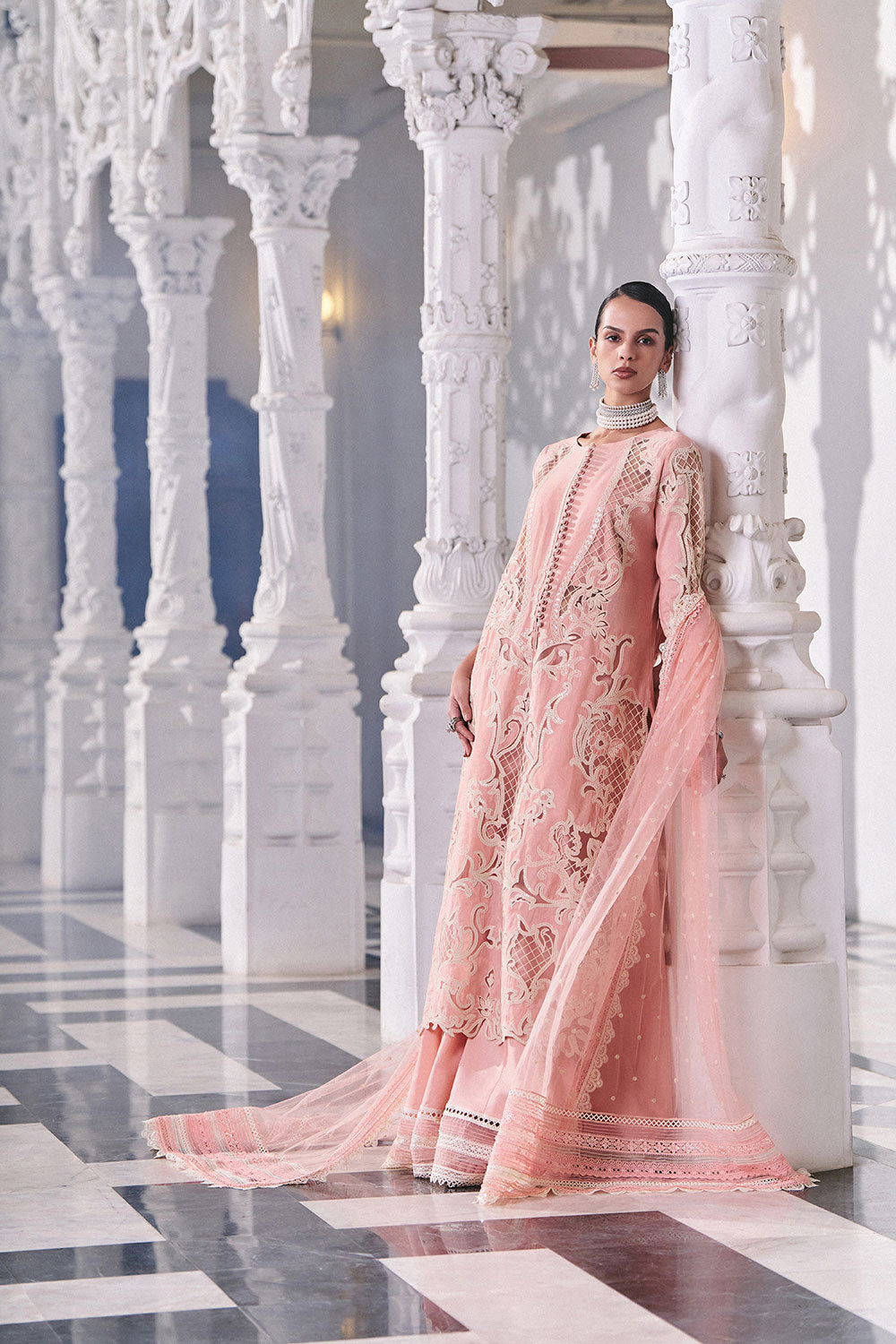 Sobia Nazir | Luxury Lawn Eid 26 | 5B - Luxury Dress - available at Maria Faisal in UK and USA.