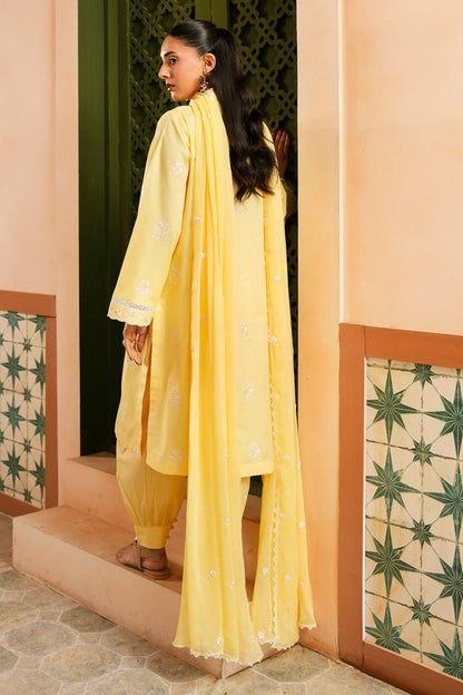 Marjjan | Leya Collection | MBL-100 (YELLOW) - Luxury Dress - available at Maria Faisal in UK and USA.