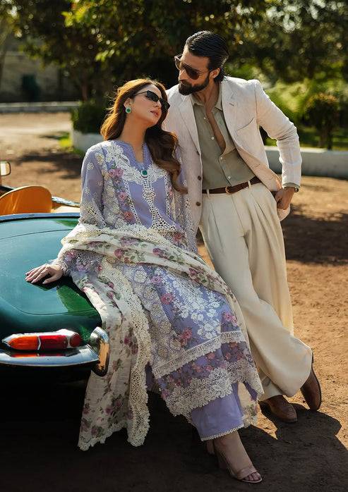 Kahf Premium | Luxury Lawn 25 | KLR-01 Maeve by Maria Faisal - Registered Vendor of : Kahf Premium - type : Ladies Clothes - 100% original wedding dresses