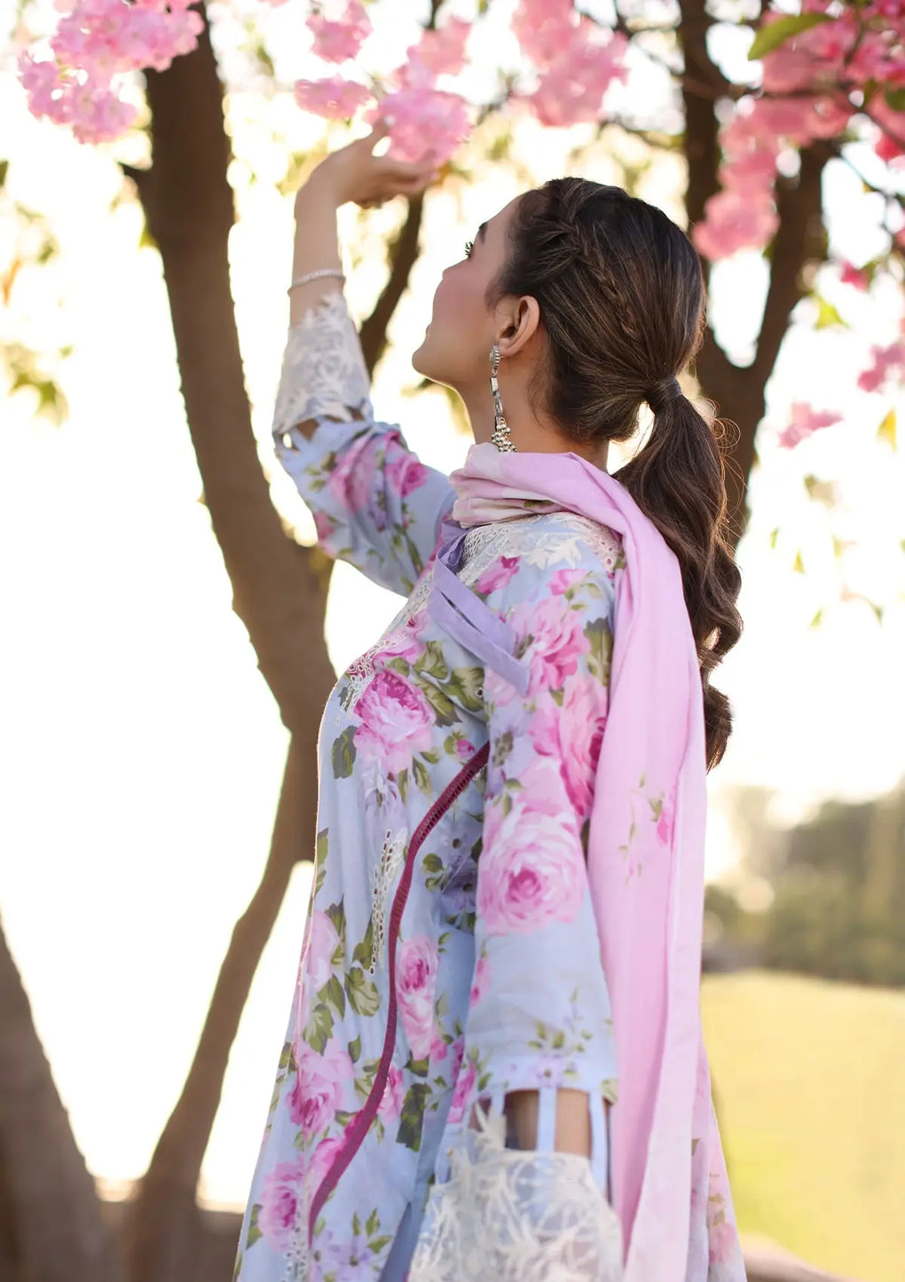 Elaf Premium | Prints Chikankari 24 | 04A OCEAN BLOSSOMS - Waniyas