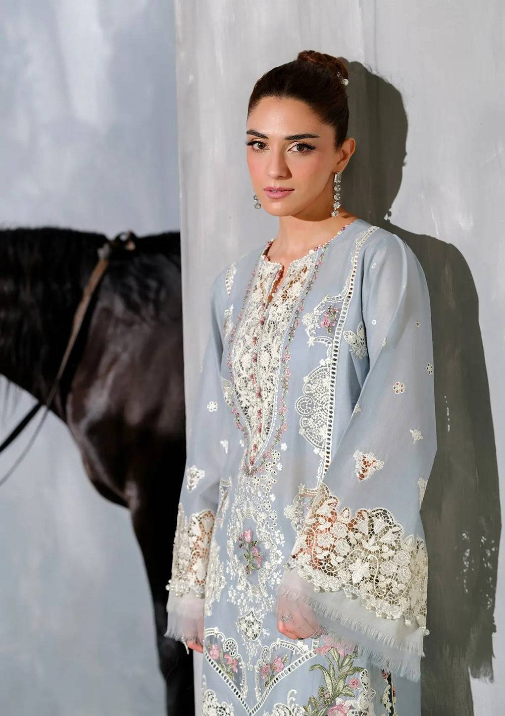 Elaf Premium | Luxury Lawn 25 | ELH-7B ISSABEL by Maria Faisal - Registered Vendor of : Elaf Premium - type : Ladies Clothes - 100% original wedding dresses