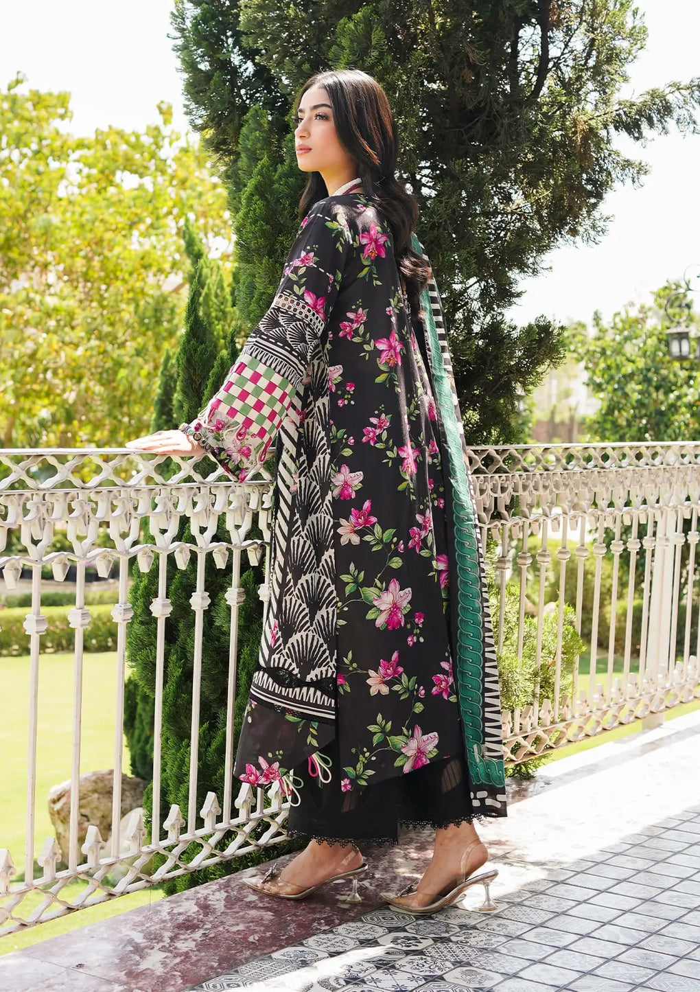 Elaf Premium | Printed Collection 24 | EEP-02A - Dark Floral - Waniyas