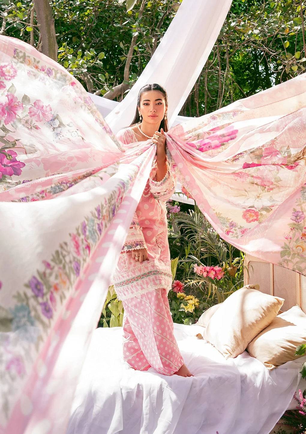 Elaf Premium | Prints 25 | EPS-2A ROSE DUSK by Maria Faisal - Registered Vendor of : Elaf Premium - type : Ladies Clothes - 100% original wedding dresses