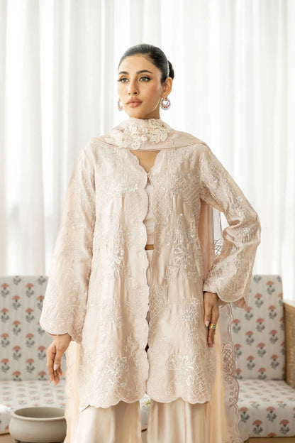 Wahaj M Khan | Sanam Luxe | Onion Pink Sanam JS - Luxury Dress - available at Maria Faisal in UK and USA.