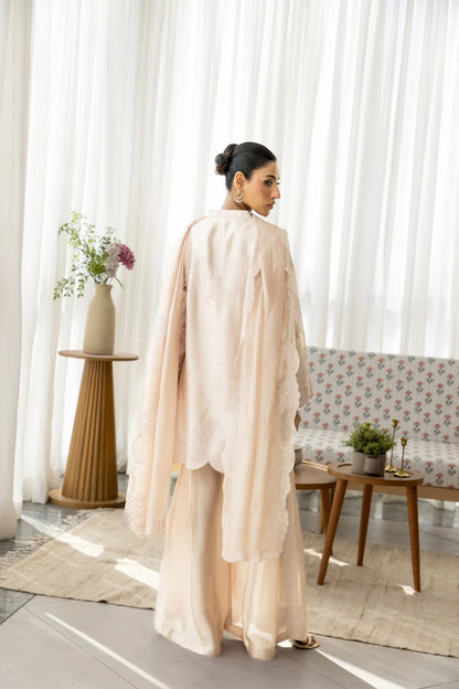 Wahaj M Khan | Sanam Luxe | Onion Pink Sanam JS - Luxury Dress - available at Maria Faisal in UK and USA.