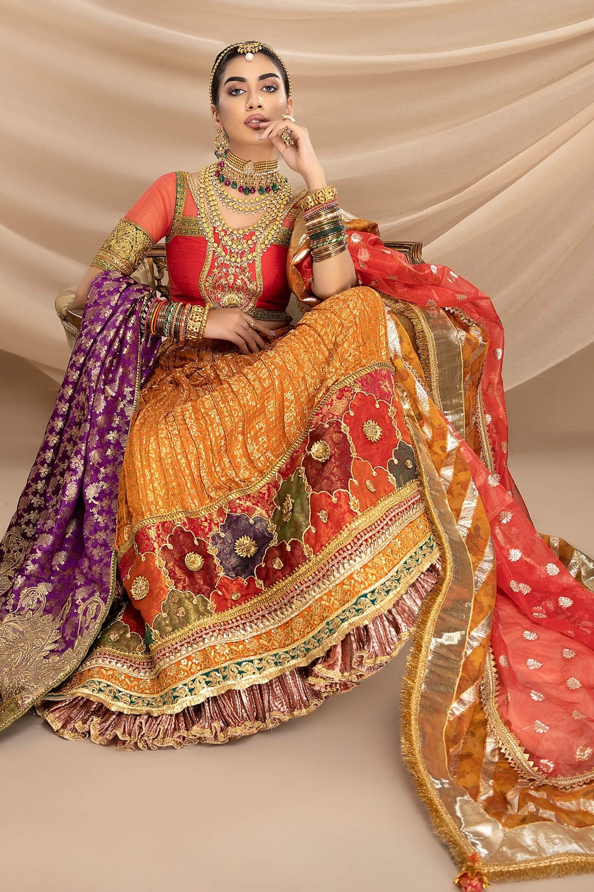 Nilofer Shahid | Shama e Mehfil | Raqs e Ishq - Bridal Dress - available at Maria Faisal in UK and USA.