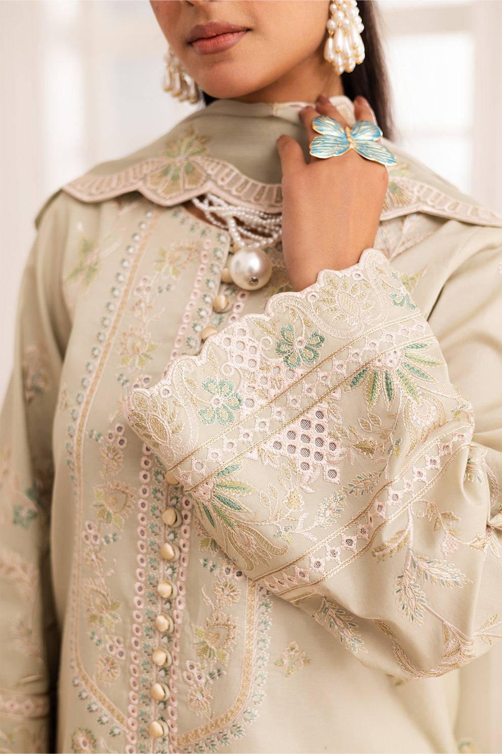 Maryum N Maria | Mira Luxury Lawn | ESMAT - FS50099 by Maria Faisal - Registered Vendor of : Maryum N Maria - type : Ladies Clothes - 100% original wedding dresses