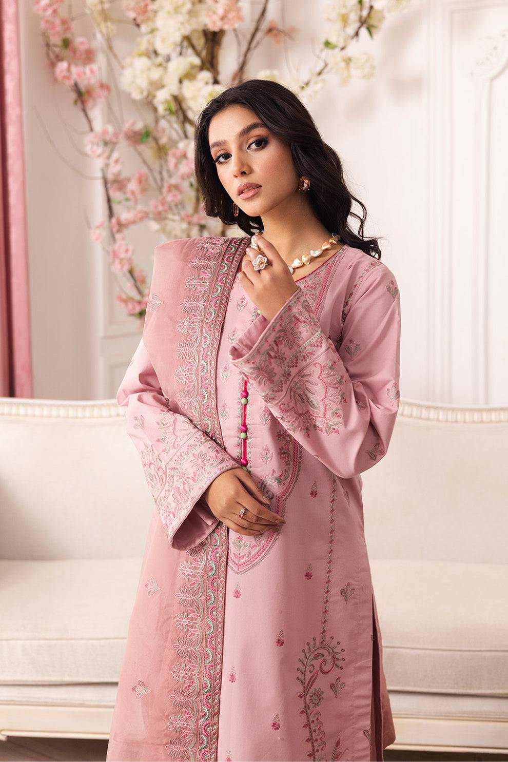 Maryum N Maria | Mira Luxury Lawn | MEHAR - FS50102 by Maria Faisal - Registered Vendor of : Maryum N Maria - type : Ladies Clothes - 100% original wedding dresses