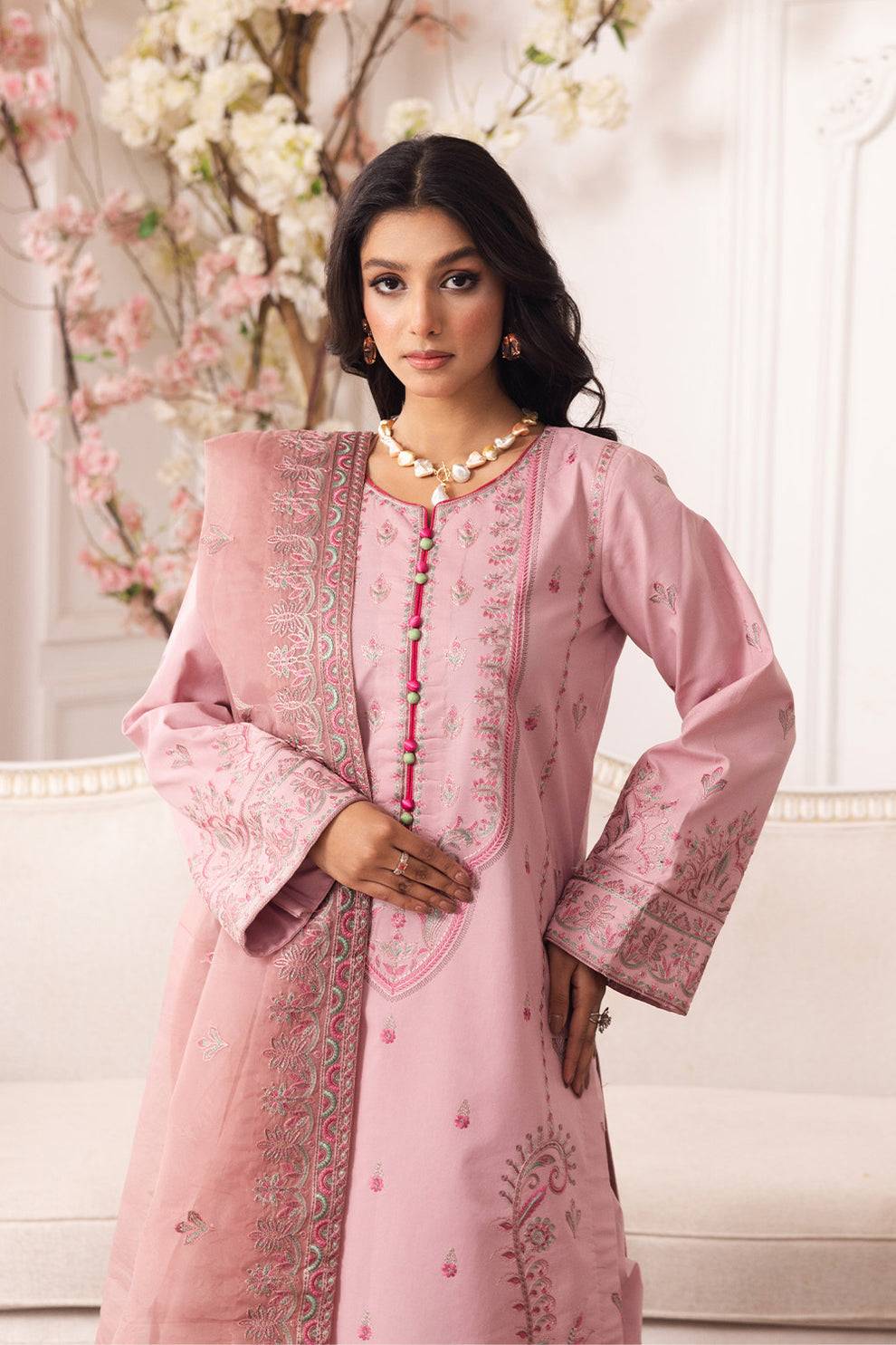 Maryum N Maria | Mira Luxury Lawn | MEHAR - FS50102 by Maria Faisal - Registered Vendor of : Maryum N Maria - type : Ladies Clothes - 100% original wedding dresses