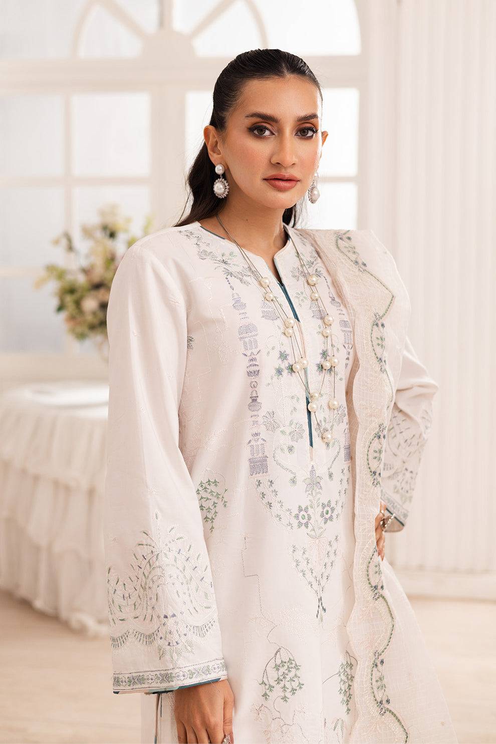 Maryum N Maria | Mira Luxury Lawn | MAIRA - FS50107 by Maria Faisal - Registered Vendor of : Maryum N Maria - type : Ladies Clothes - 100% original wedding dresses