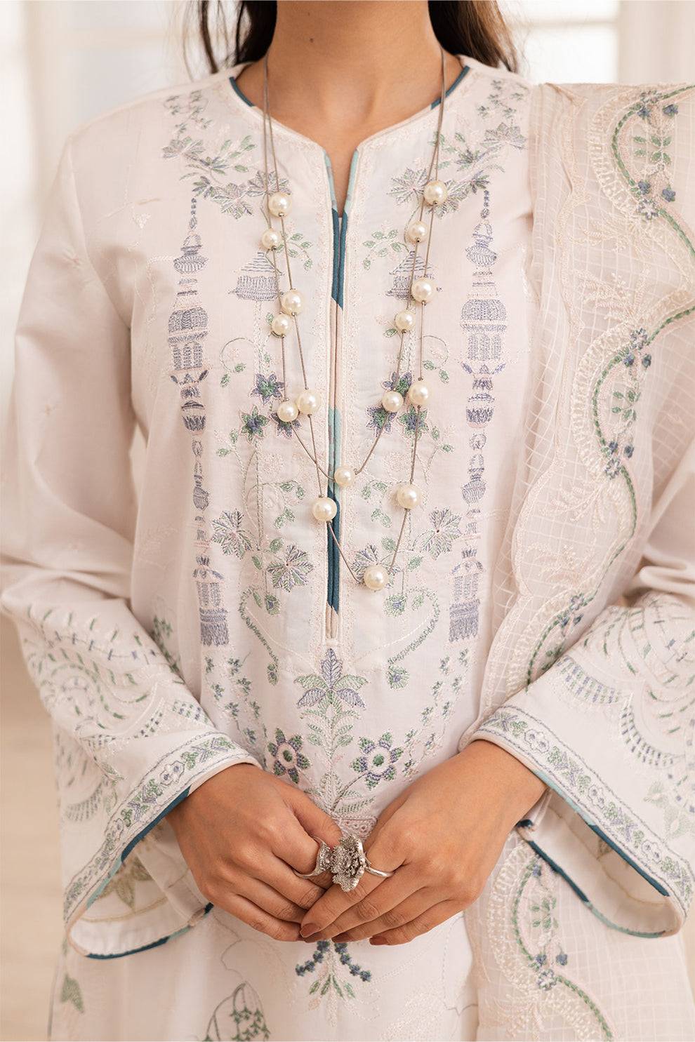 Maryum N Maria | Mira Luxury Lawn | MAIRA - FS50107 by Maria Faisal - Registered Vendor of : Maryum N Maria - type : Ladies Clothes - 100% original wedding dresses