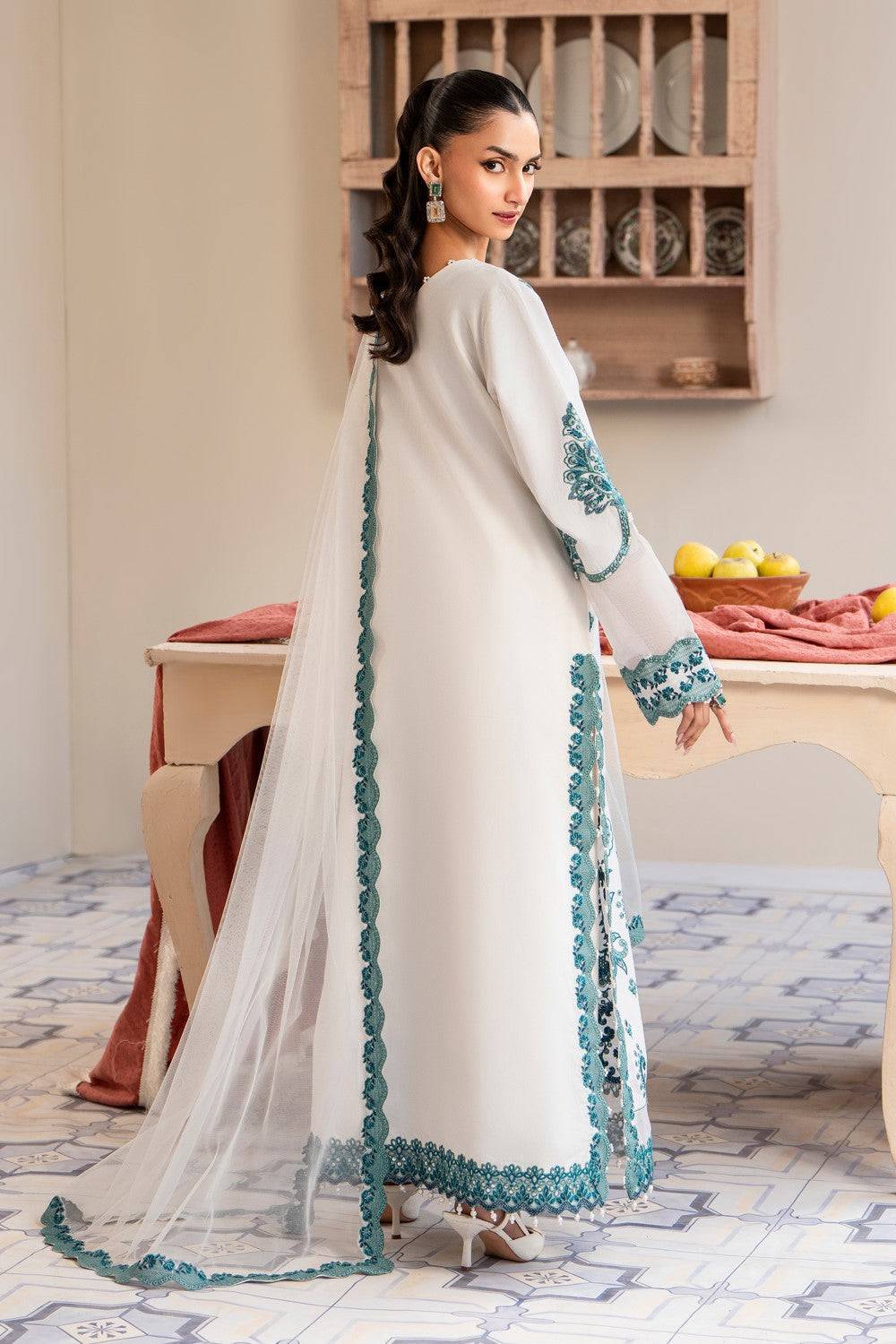 Maryum N Maria | Luxury Lawn 25 | ATOCHA - MS50107 by Maria Faisal - Registered Vendor of : Maryum N Maria - type : Ladies Clothes - 100% original wedding dresses