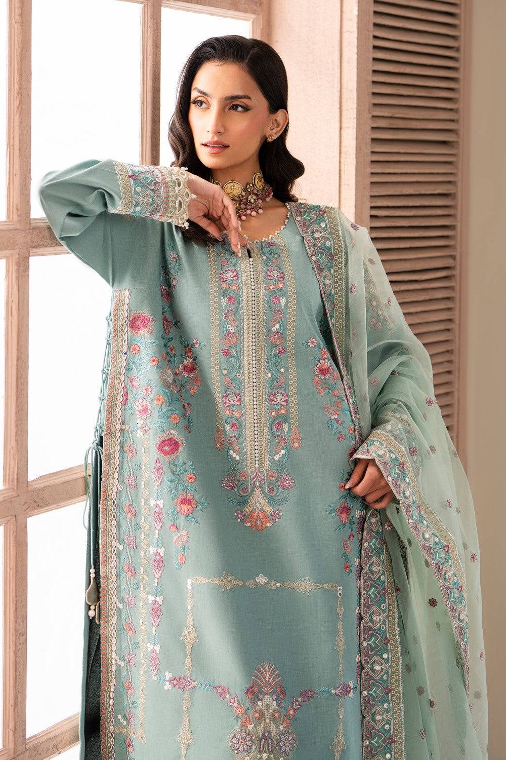 Maryum N Maria | Luxury Lawn 25 | AMANI - MS50110 by Maria Faisal - Registered Vendor of : Maryum N Maria - type : Ladies Clothes - 100% original wedding dresses