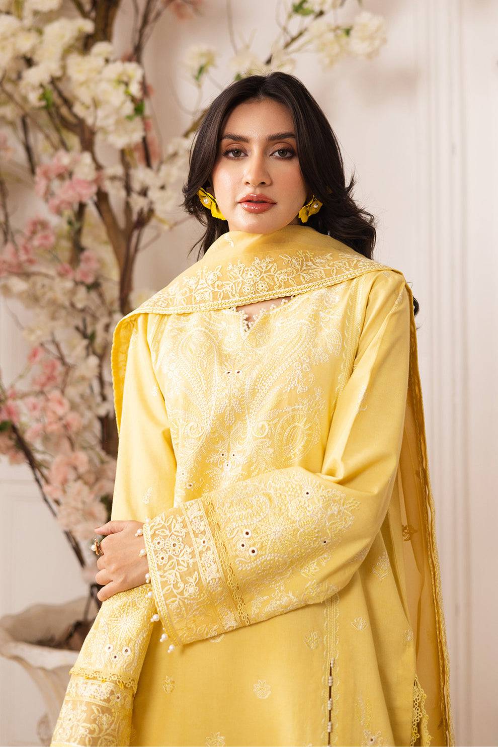 Maryum N Maria | Mira Luxury Lawn | MINA - FS50111 by Maria Faisal - Registered Vendor of : Maryum N Maria - type : Ladies Clothes - 100% original wedding dresses