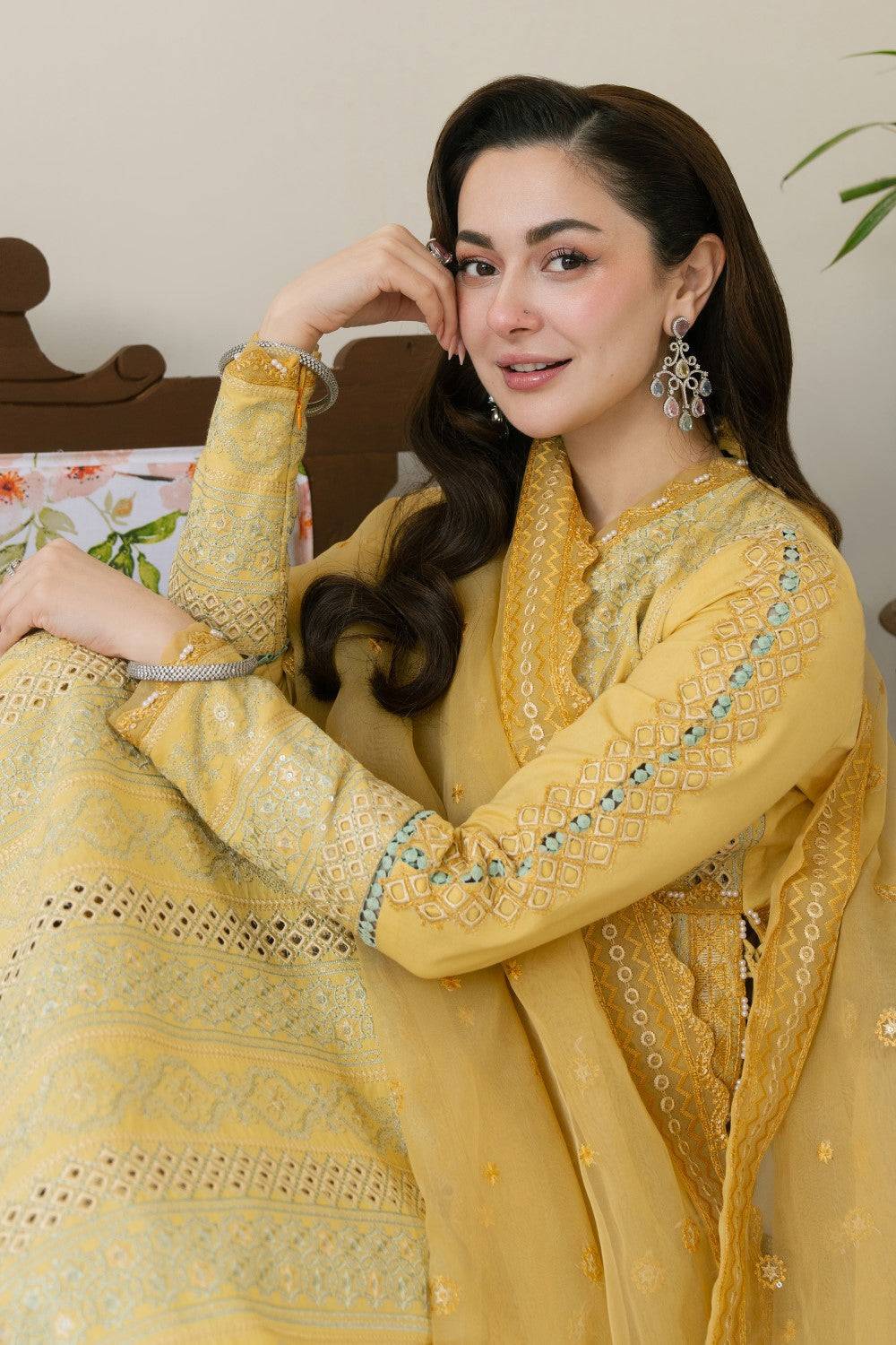 Maryum N Maria | Luxury Lawn 25 | AERIN - MS50111 by Maria Faisal - Registered Vendor of : Maryum N Maria - type : Ladies Clothes - 100% original wedding dresses