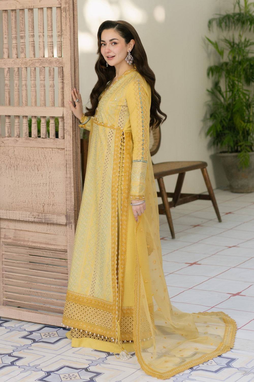 Maryum N Maria | Luxury Lawn 25 | AERIN - MS50111 by Maria Faisal - Registered Vendor of : Maryum N Maria - type : Ladies Clothes - 100% original wedding dresses