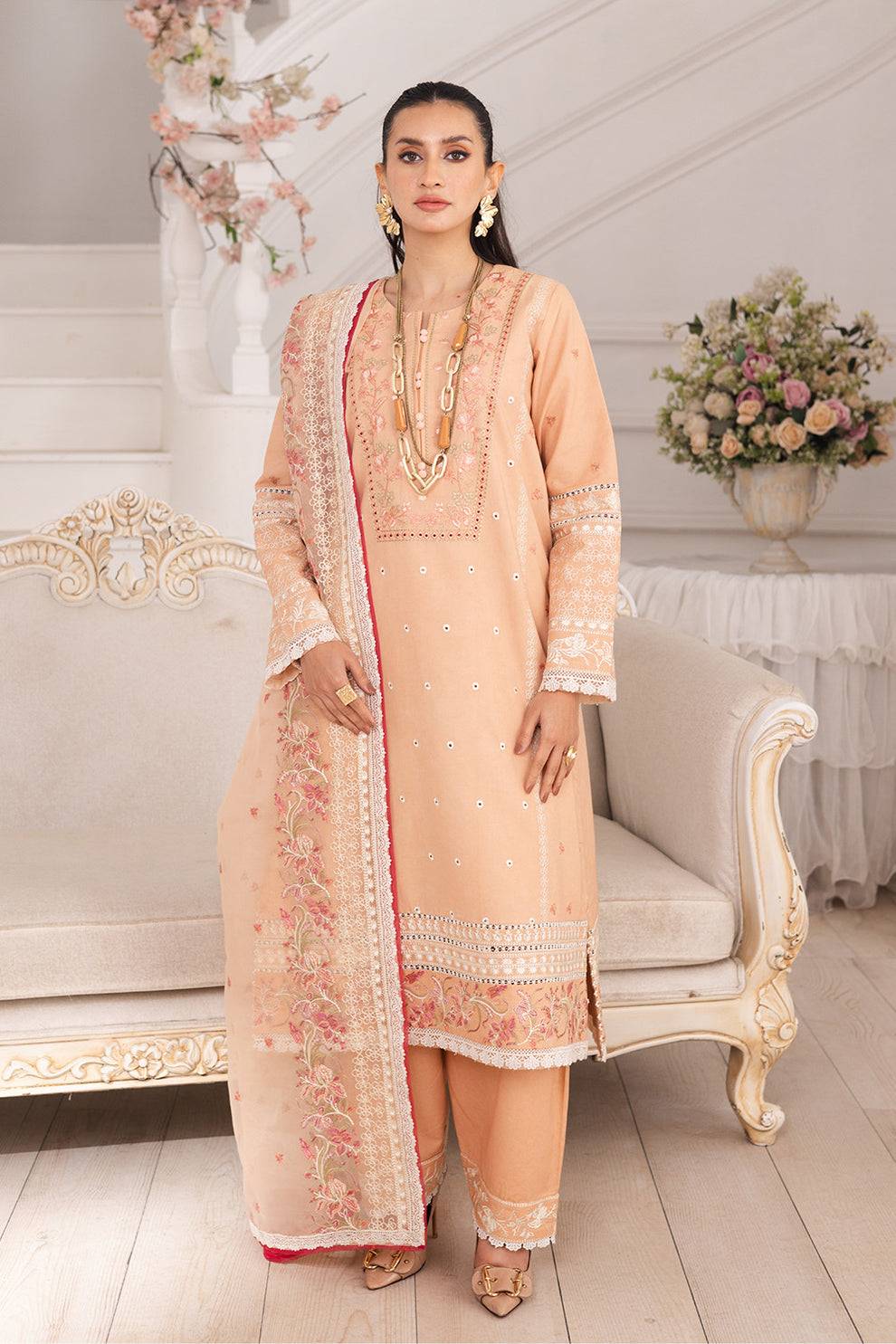 Maryum N Maria | Mira Luxury Lawn | SIMIN - FS50113 by Maria Faisal - Registered Vendor of : Maryum N Maria - type : Ladies Clothes - 100% original wedding dresses