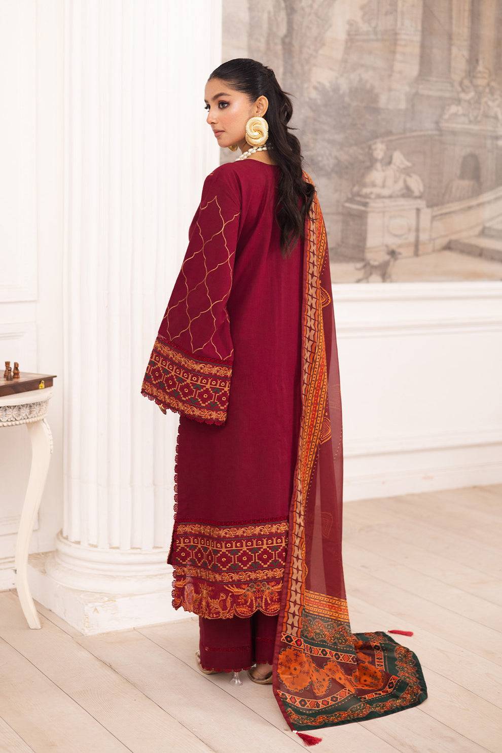 Maryum N Maria | Mira Luxury Lawn | SAHAR - FS50114 by Maria Faisal - Registered Vendor of : Maryum N Maria - type : Ladies Clothes - 100% original wedding dresses