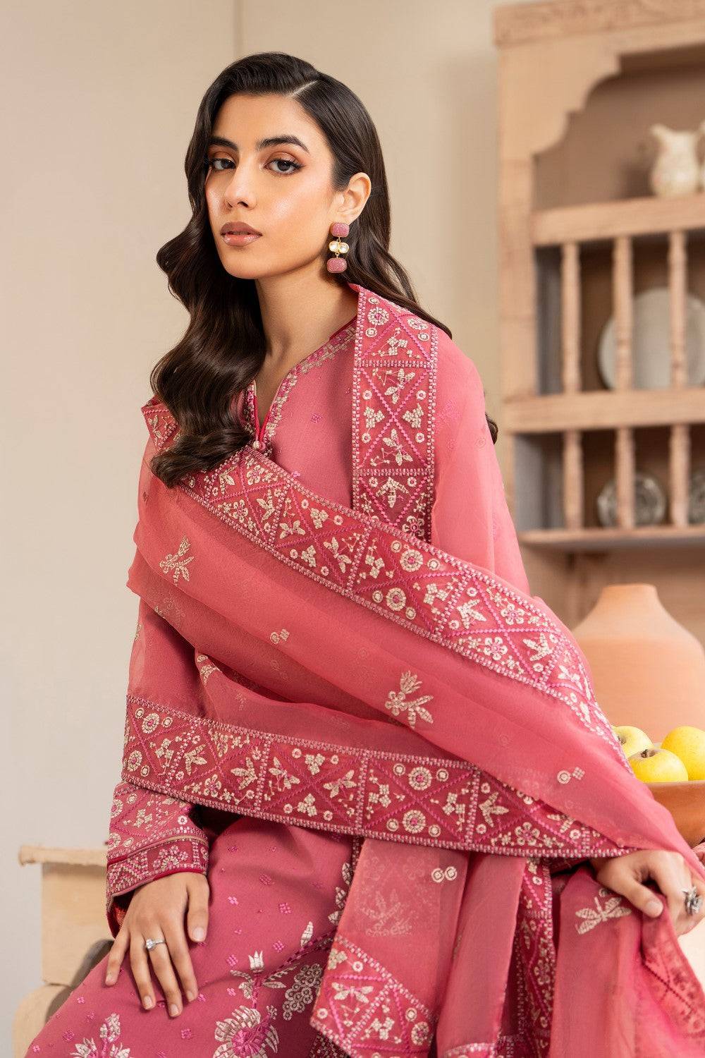 Maryum N Maria | Luxury Lawn 25 | ADRA - MS50118 by Maria Faisal - Registered Vendor of : Maryum N Maria - type : Ladies Clothes - 100% original wedding dresses