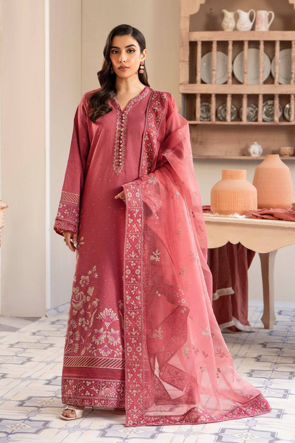 Maryum N Maria | Luxury Lawn 25 | ADRA - MS50118 by Maria Faisal - Registered Vendor of : Maryum N Maria - type : Ladies Clothes - 100% original wedding dresses