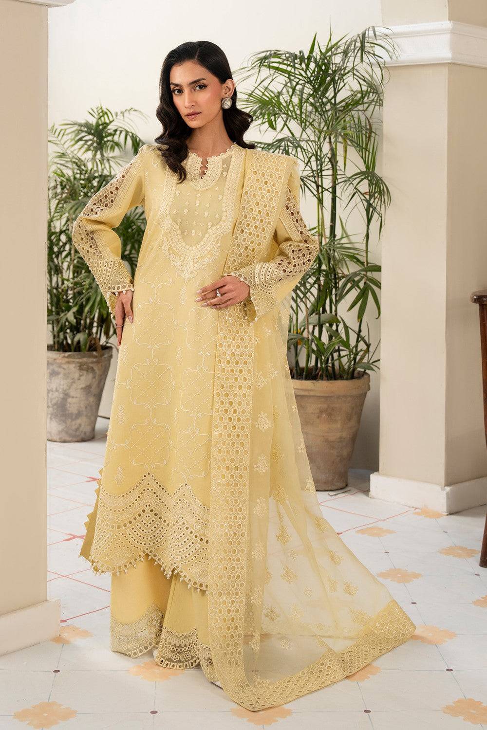 Maryum N Maria | Luxury Lawn 25 | ALZENA - MS50121 by Maria Faisal - Registered Vendor of : Maryum N Maria - type : Ladies Clothes - 100% original wedding dresses