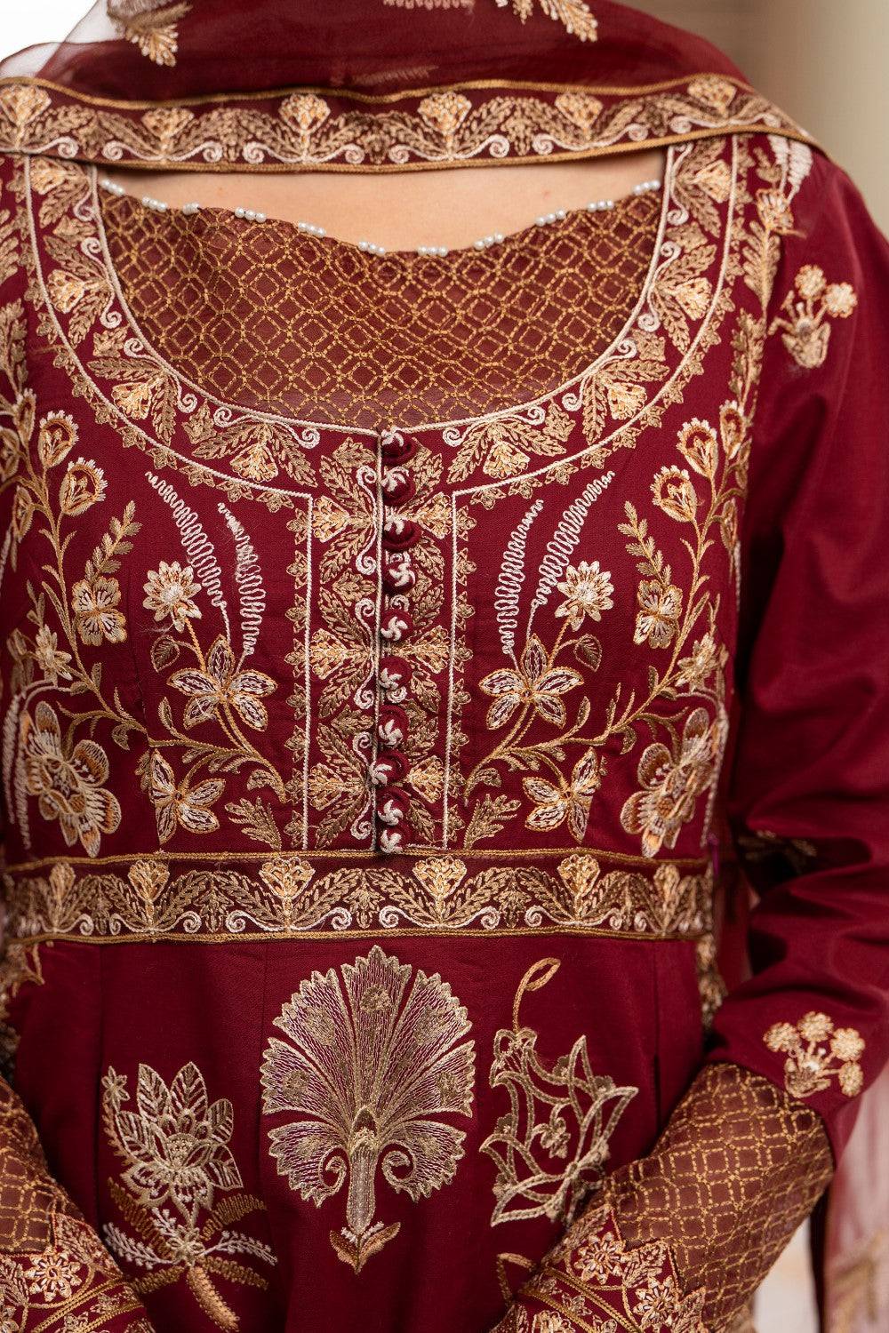 Maryum N Maria | Luxury Lawn 25 | ALAA - MS50125 by Maria Faisal - Registered Vendor of : Maryum N Maria - type : Ladies Clothes - 100% original wedding dresses