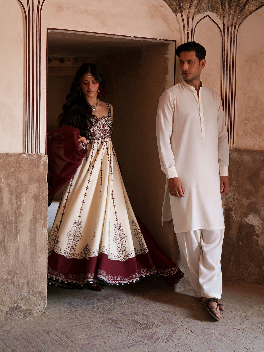 Bin Ilyas | Mausam Summer 26 | 501 - Luxury Dress - available at Maria Faisal in UK and USA.