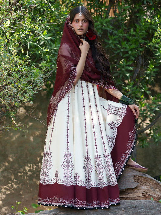 Bin Ilyas | Mausam Summer 26 | 501 - Luxury Dress - available at Maria Faisal in UK and USA.