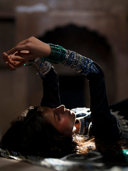 Bin Ilyas | Mausam Summer 26 |502 - Luxury Dress - available at Maria Faisal in UK and USA.
