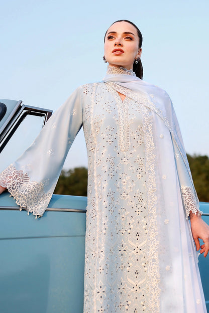 Azure | Luxury Lawn 26 | Day Dream - Dress - available at Maria Faisal in UK and USA.