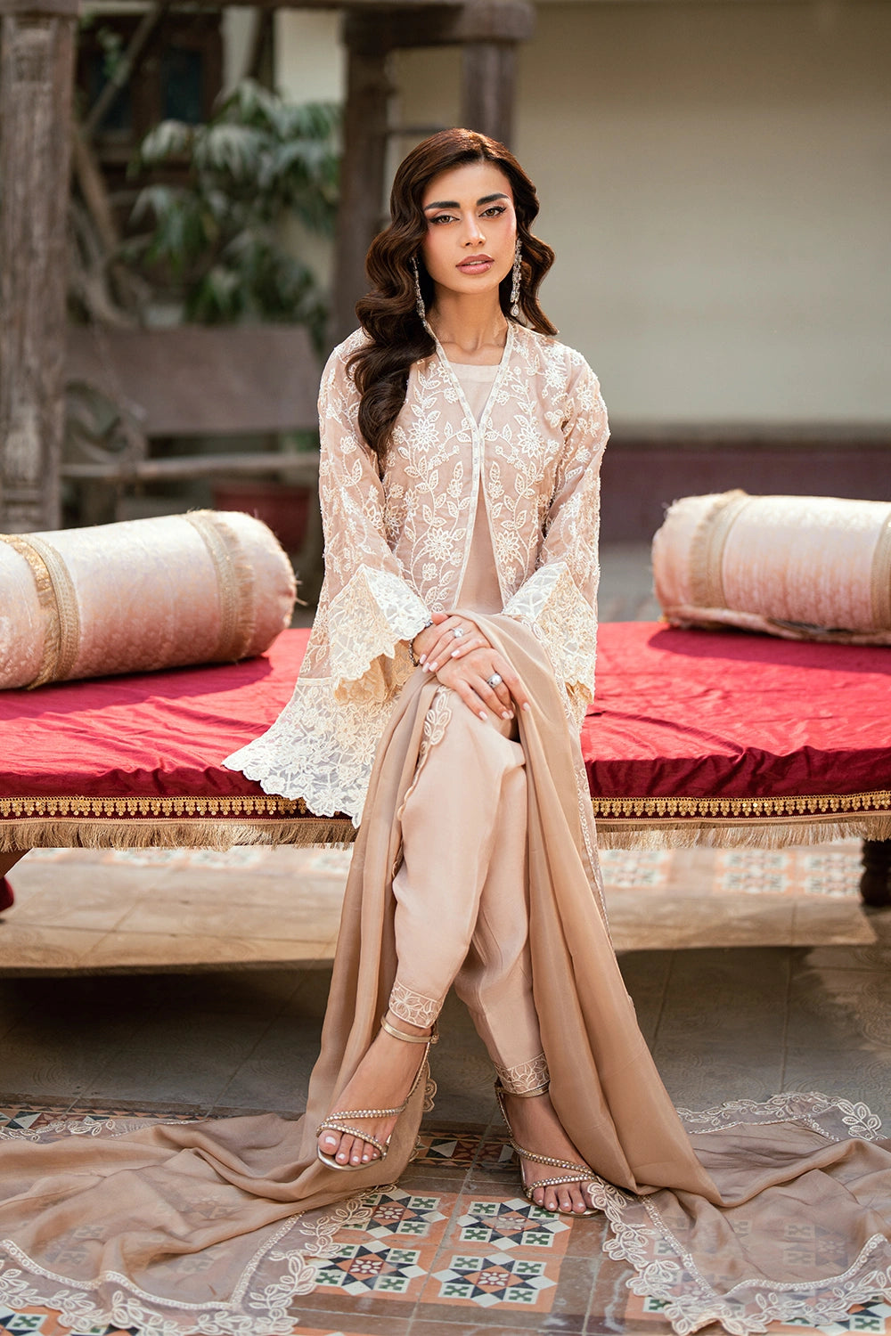 Azure | Vogue Formals | Dainty Tulip - Formal Dress - available at Maria Faisal in UK and USA.