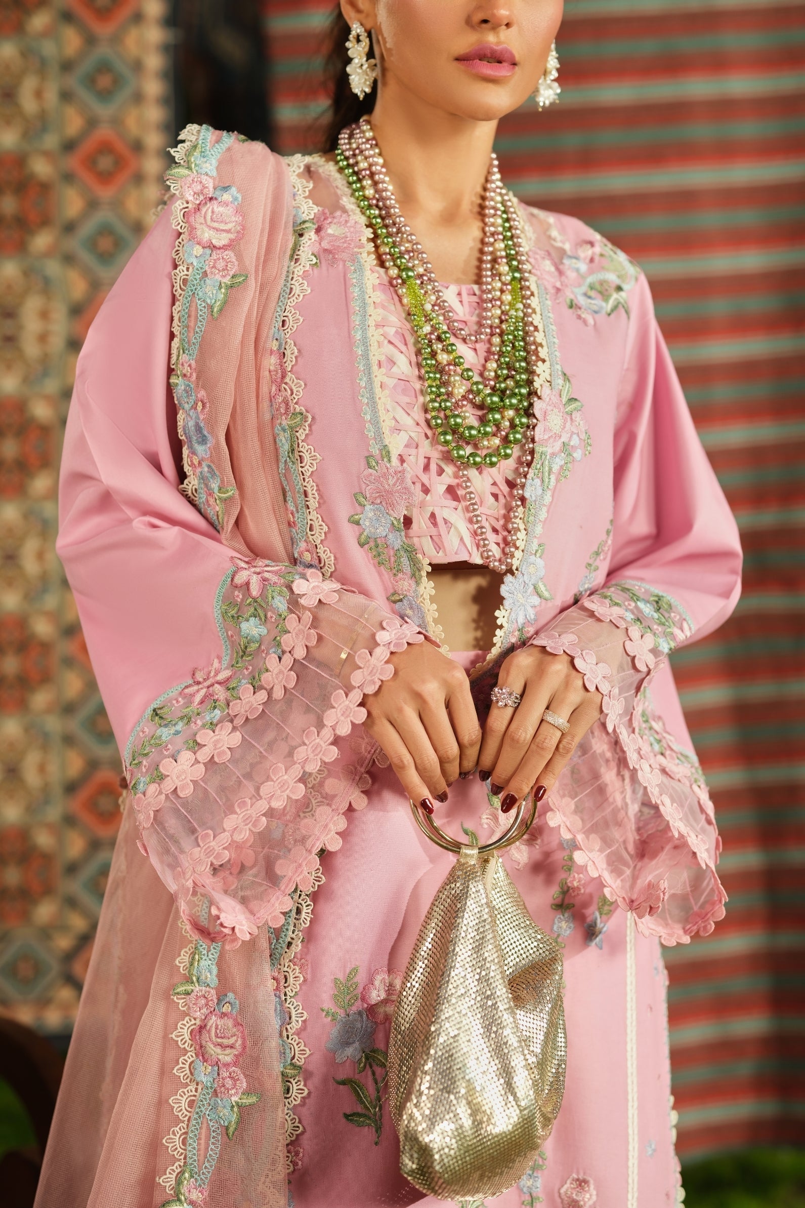 Maryam Hussain | Luxury Lawn 26 | Aesaar - Luxury Dress - available at Maria Faisal in UK and USA.
